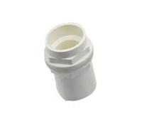 Connettori dritti for tubi in PVC con ID diretto da 20/25/32/40/50 mm, giunti for di scarico for acquari, adattatori for lo scambio acqua in ingresso e in uscita, 1 pezzo(White,Inner diameter 50mm)