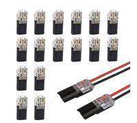 Connettori Elettrici a 2 Fili, HASLED 16 Pezzi Connettore Elettrico, Connettori Elettrici Rapidi, Design con Connessione a Scatto, Durevole, Adatto per Cavi con una Sezione Trasversale di 0,75 mm²