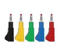 Connettori for cavi di prova for assemblaggio in linea con spina a banana retrattile impilabile da 10 pezzi da 4 mm(Bule 10Pcs)