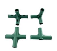 Connettori for pali for piante in PP | Multicolor 4 pezzi Utilizzo: parti comuni del telaio della serra fai-da-te(Style 1)