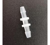 Connettori for tubi con portagomma in plastica riutilizzabili - Raccordi con portagomma diritti uguali - Confezione da 25 - PP trasparente(1/16 Inch-1.6mm)