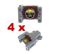Connettori iniezione carburante - DIESEL DELPHI DJ70229A-3.5-21 (4 x DONNA) s...