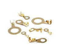 Connettori isolati ad anello, 100 pezzi M3/M4/M5/M6/M8/M10 terminali ad anello occhielli terminali a crimpare in rame terminali for cavi connettori for cavi non isolati kit assortimento fai da te(M8)