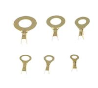 Connettori isolati ad anello, 150 pezzi M3/M4/M5/M6/M8/M10 terminali ad anello occhielli terminali a crimpare in rame connettori for cavi non isolati kit assortimento