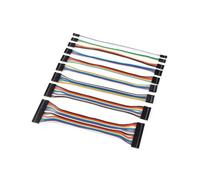 Connettori maschio e femmina con cavi 10 PZ 2.54mm Doppia testa ponticello cavo connettore 2.54MM 2P/3P/4P/5P/6P/8P/9P/10P lungo 10/20/30CM(Female to Female,10CM_7P)