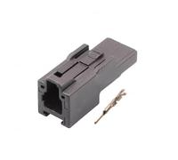 Connettori maschio e femmina for autoveicoli a 2 pin 6098-2541 6098-2803 con terminali - Presa con filo nero - Disponibili set da 1/5/10/20/50(2p male,50 sets)