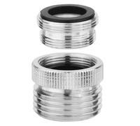 Connettori multiuso per rubinetto dell'acqua a lavandino, filettatura da 3/4 pollici, finitura cromata, confezione da 2 pezzi, uso quotidiano e casual, facile installazione