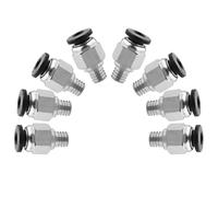 Connettori PC4-M6, PC4-M6, PC4-M6, connettore pneumatico PC4-M6, connettore pneumatico PC4-M6, connettore dritto pneumatico PC4 M6, connettore rapido da inserire per stampanti 3D, 10 pezzi