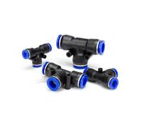 Connettori PE 4mm 6mm 8mm 10 12MM Raccordo pneumatico Quick Connect Lock 3Way Tubo di plastica Connettore del tubo flessibile 1 Pz(PE-16)