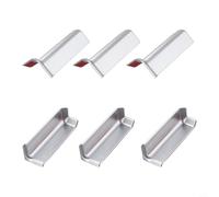 Connettori per bordo battiscopa per rivestimento da parete da 10 cm, include 3 unità interne e 3 esterne per completare il perimetro della stanza (lunghezza argento)