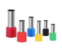 Connettori per cavi, 100 pezzi/confezione E0508-E2508 Terminale for connettori a crimpare con ghiere isolate