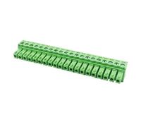 Connettori per cavi con pin 5 Pz/lotto Plug-in terminale verde 81/3. foro spina di rame ritardante fiamma connettore 2P3P4P5P6P7P8P9P10P12P-24P(20P,Picth 3.81mm)