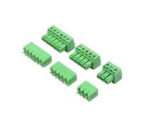 Connettori per cavi con pin Connettore for morsettiera a vite da 3,81 mm 0,5 mm 2/3/4/5/6/7/8/9/10/11/12/13/14/15/16P/18p(Straight Set,3.81mm,3P(10Pcs))