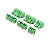 Connettori per cavi con pin Connettore morsettiera a vite da 3,81 mm 0,5 PIN 2/3/4/5/6/7/8/9/10/11/12/13/14/15/16P/18p(Right angle Set,3.81mm,3P(10Pcs))