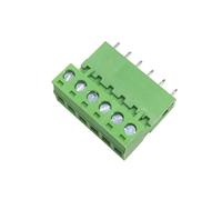 Connettori per cavi con pin Morsettiere a vite con passo 5/10 paia 5,08 mm 2/3/4/5/6/7/8/9/10/12 Pin Spina maschio Presa femmina Connettore 0(Straight Needle,10Pair,12P)