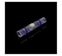 Connettori per cavi con sigillo a saldatura, Kit di connettori for cavi elettrici termorestringenti con saldatura, giunzioni di testa multicolore, pezzi multipli(Purple,250pcs)