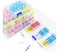 Connettori per cavi con sigillo a saldatura, Kit di connettori termorestringenti impermeabili in stagno con guarnizione saldante 100-400 pezzi(100pcs)
