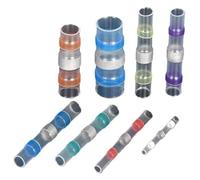 Connettori per cavi con sigillo a saldatura, Kit di giunzione for cavi con terminali a crimpare for tubi termorestringenti, saldatura e sigillo, multicolore, 100 pezzi(Boxed 110pcs)