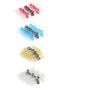 Connettori per cavi con sigillo a saldatura, Kit di terminali for connettori termorestringenti con guarnizione di saldatura multicolore 5/10/30/50 pezzi(50pcs Mix,5pcs)