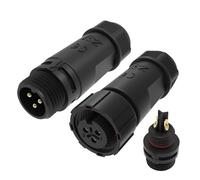 Connettori per cavi impermeabili Connettore saldato M12 for esterni 2 3 4 5 6 7 8 pin IP68 connettore impermeabile for aviazione giunto maschio femmina(3Pin)