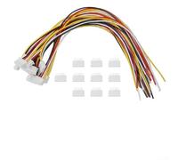 Connettori per cavi JST XH2,54 mm 24AWG, 10 set di 20 cm di lunghezza, include coppie maschio e femmina a 2 pin a 3 pin 4 pin maschio e femmina per la costruzione di circuiti (4p)