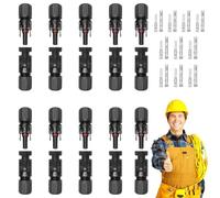 Connettori per cavi per pannello solare, connettore maschio e femmina, adattatore portatile per pannello, per campeggio, cabina, agricoltura, casa, camper, generatore commerciale all'aperto