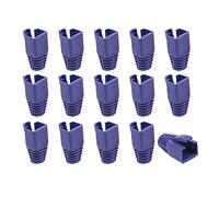 Connettori per cavi RJ-45, in plastica, per cavi RJ45, 100 pezzi, CAT6A, CAT7, CAT8, in plastica, per cavi di rete Ethernet RJ45 (viola)