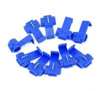 Connettori per fili di blocco elettrico, 50 pezzi, terminali a giunzione rapida a crimpare per AWG 14 16 dimensioni dei fili 0 5 ~ 2 5 mm2 con variante splitter di montaggio IDC per connessioni di