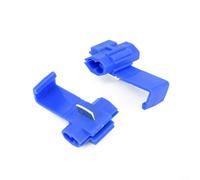Connettori per fili di blocco elettrico, 50 pezzi, terminali blu a giunzione rapida, compatibili con AWG 14-16 0,5 ~ 2,5 mm² IDC tipo splitter connettori a crimpare compatibili con audio auto e