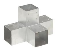 Connettori per Pali 4 Pezzi Metallo Zincato 91 mm