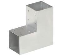 Connettori per Pali 4 Pezzi Metallo Zincato 91x91 mm