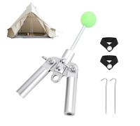 Connettori per pali per tenda - Connettore per bidirezionale ad angolo regolabile con foro per lanterna, accessorio per tenda in acciaio inossidabile | Presa per tenda a tinta unita / doppio poli