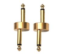 Connettori Per Pedali in Metallo Per Chitarra Elettrica Adattatore Per Pedale Effetti Da 6 35 Mm Design Dritto Accessori Per Chitarra Facile Da Installare Confezione Da 2