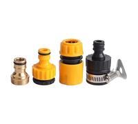 Connettori per Rubinetto Cambia Acqua, Set di 4 Pezzi, Plastica e Lega, Accessori Standard per Cambi d'Acqua - Alta Efficienza di Filtrazione, Struttura Robusta, Uso Acquari e