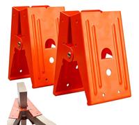 Connettori per seghe a cavallo, 2 pezzi, hardware di bloccaggio in metallo | Staffe per cavalletti in legno per officine di costruzione, progetti fai da te, hobby, tavolo, garage, casa degli attrezzi