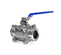 Connettori per tubi dell'acqua da giardino, 1 pezzo da 1/4", 1/2", 3/4", 1" in acciaio inox 304, 3 tre pezzi da 3,8 cm 50,5 mm Tri morsetto tipo ghiera per diari casalinghi (1 1/4")