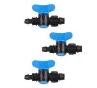 Connettori per tubi di irrigazione da 16 mm, 3 pezzi, per mini valvola a sfera, integrazione, supporto per il controllo del flusso d'acqua (3 pezzi)