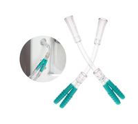 Connettori per tubi di ossigeno, 2 pezzi, adattatore splitter per cannula dell'ossigeno, a forma di Y, 1 a 2 vie, raccordi per due persone che utilizzano accessori per tubi di ossigeno (colore