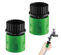 Connettori per tubi flessibili maschio doppio - Kit connettore tubo da giardino | Quick Connect | Set di adattatori filettati da 2 pezzi da 3/4 "e 1/2" | Accessorio per pistola ad acqua lav