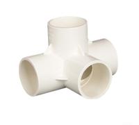 Connettori per tubi in PVC a quattro vie per sistemi idrici con costruzione e lisci per progetti fai da te stabili ed eleganti (32 pvc (40 pvc (3 cm)