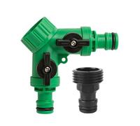Connettori per tubi per tubi ad acqua - robusto collegamento a due vie, distributore universale a tre pass posteriore blocca efficacemente le particelle di sporco e previene i d'acqua. Il