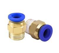 Connettori Pneumatici 50/100 pz connettore pneumatico pneumatico PC 4/6/8/10/12mm filettatura maschio 1/8 1/4 3/8 1/2 raccordi per tubi connettori rapidi 4-m5(PC8mm-1I4,500 PCS)