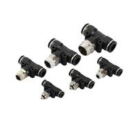 Connettori pneumatici BSPT M5 1/8" 1/4" 3/8" 1/2" Connettore rapido a sgancio rapido Raccordo pneumatico Idraulica 10 pezzi(PL4)