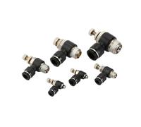Connettori pneumatici PC6-M5 SL8-01 PL4-02 BSPT M5 1/8", 1/4", 3/8", 1/2", a sgancio rapido a pressione, per impianti idraulici (PC4,03)
