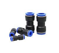 Connettori pneumatici serie PU 4 6 8 10 12 14 16 mm OD tubo flessibile flusso d'aria velocità tubo raccordo aria rapido in plastica raccordo in ottone 100 pezzi(PU6 OD 6MM)