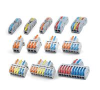 Connettori rapidi a leva for cavi elettrici, morsetti universali compatti a innesto in linea, blocco 412/413 SPL 5 pezzi(NC-223M)
