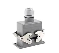 Connettori rettangolari ad uso intensivo Connettori resistenti IP65 impermeabili per l'industria aeronautica, spina e presa rettangolari da 35 A per cavi elettrici(Cable mating type,6p)