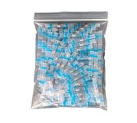 Connettori termorestringenti per cavi, Connettori di giunzione testa termorestringenti Isolati for saldatura impermeabili Multicolori 100/200 PZ(Blue,100PCS)