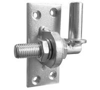 Connex Ø 16 - Distanza Fino a 10 mm - Regolabile Sostegno Universale/Gancio di Montaggio per Garage/Piastra/Porta / DYB2900421, Zincato Blu