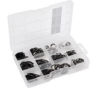Connex Assortimento di anelli di sicurezza, 300 pezzi, per esterni, diverse misure (3-32 mm), predisposti in pratica scatola di plastica, anello di sicurezza esterno, scatola assortita, DP8500121